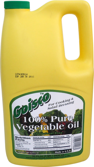 Goisco 100% Pure Vegetable Oil, 96 oz