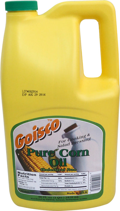 Goisco Pure Corn Oil, Cholesterol Free, 96 oz
