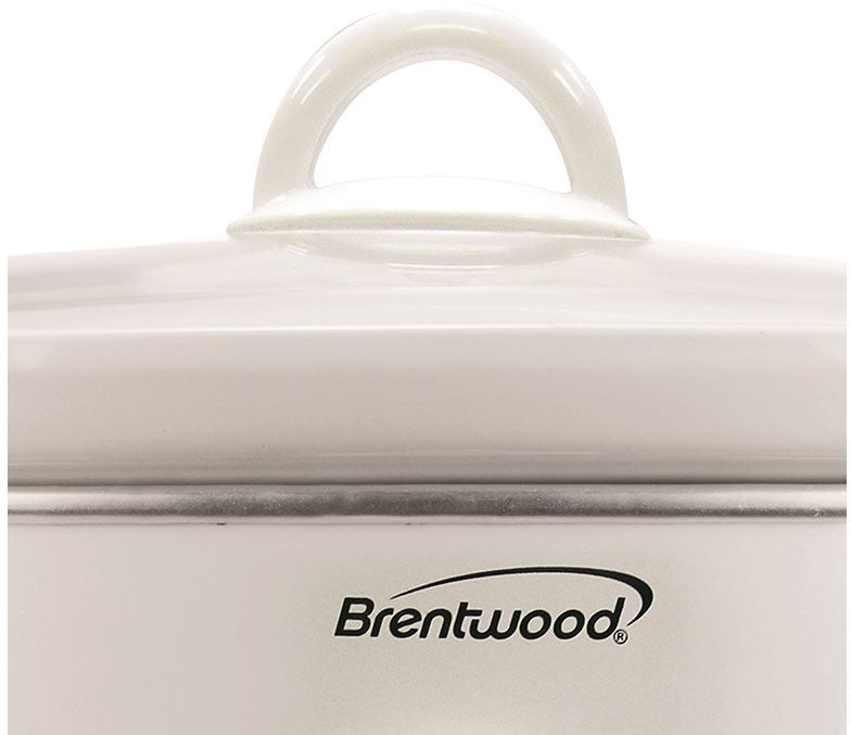 Brentwood 6.5 Quart Slow Cooker, White, Model #SC-145W