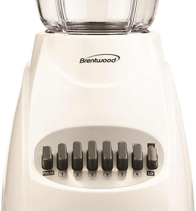 Brentwood 12-Speed + Pulse Blender, White, Model #JB-220W 