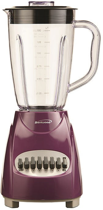 Brentwood 12-Speed + Pulse Blender, Purple, Model #JB-220PR