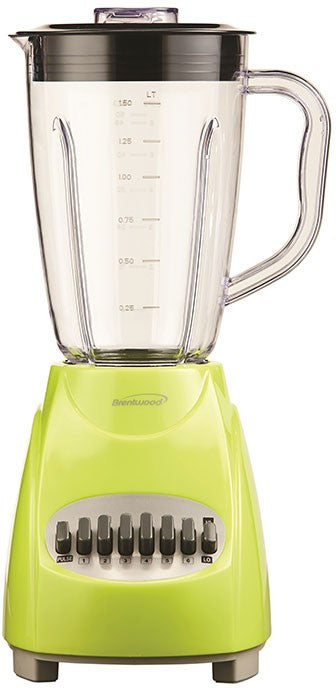 Brentwood 12-Speed + Pulse Blender, Green, Model #JB-220G