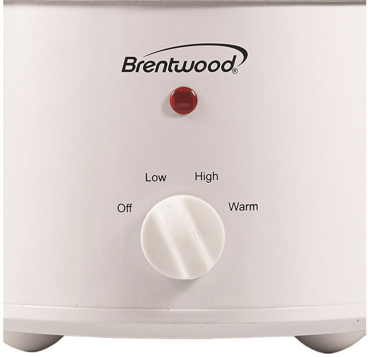 Brentwood 1.5 Quarts Slow Cooker, White, Model #SC-115W 