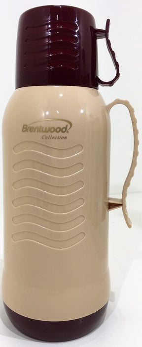 Brentwood 1.8 Liter Plastic Coffee Thermos, 2-Tone Color, Model #CT-218