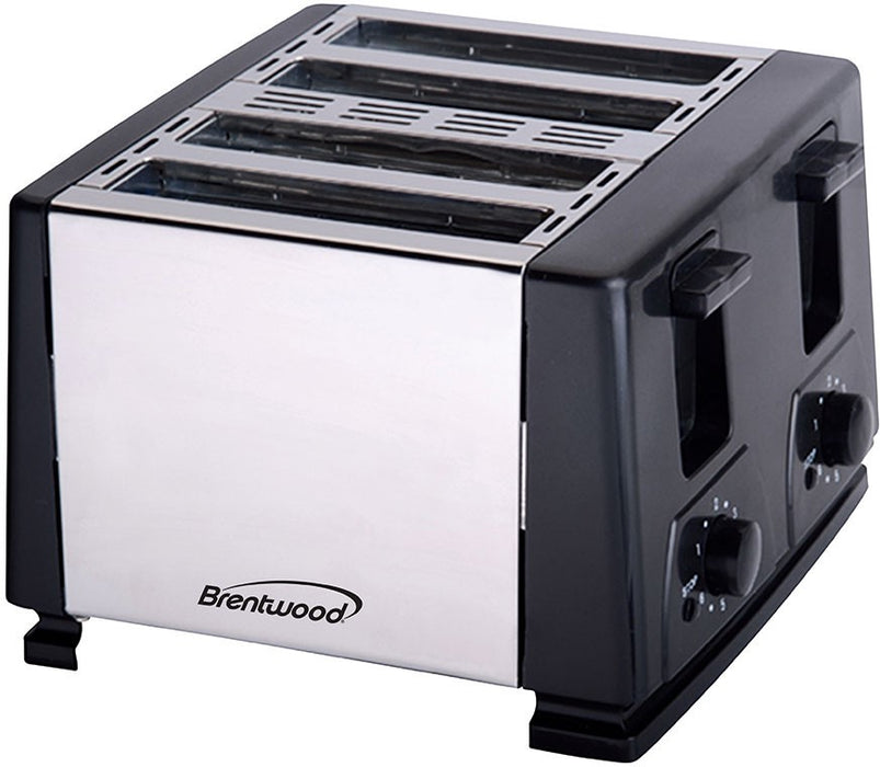 Brentwood 4-Slice Toaster, Black, Model #TS-284