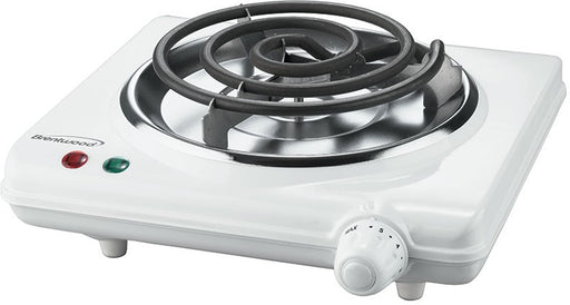 Brentwood 1000 Watt Single Electric Burner, White, Model #TS-320