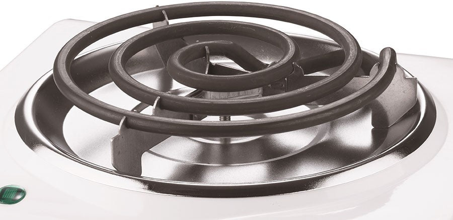 Brentwood 1000 Watt Single Electric Burner, White, Model #TS-320