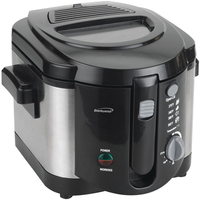 Brentwood 8 Cup Deep Fryer, Silver, DF-720, 1 ct