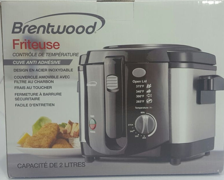 Brentwood 8 Cup Deep Fryer, Silver, DF-720, 1 ct