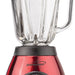 Brentwood 5-Speed Blender with 48 oz Stainless Steel Base and Glass Jar, Red, Model #JB-810