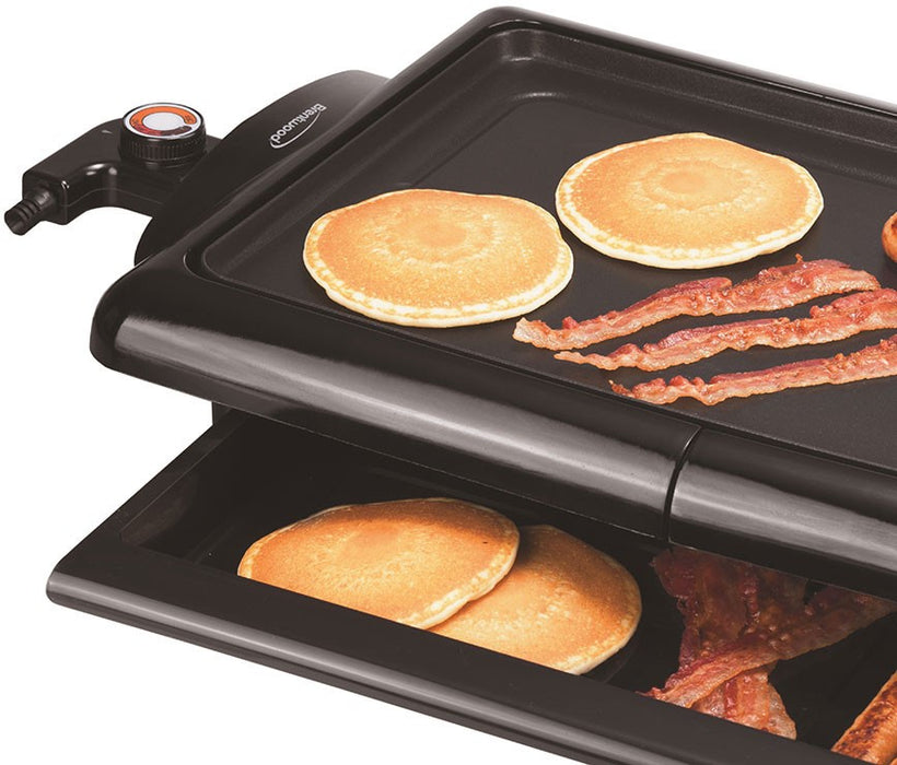 Brentwood Non-Stick Electric Griddle with Drip Pan, Black, Model #TS-840