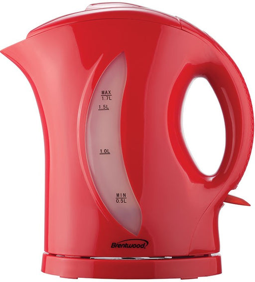 Brentwood 1.7 L Cordless Electric Kettle, Red, Model #KT-1619