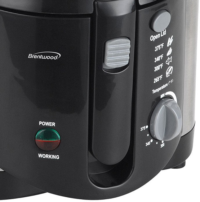 Brentwood 8 Cup Stainless Steel Deep Fryer, 2 L, Model #DF-720