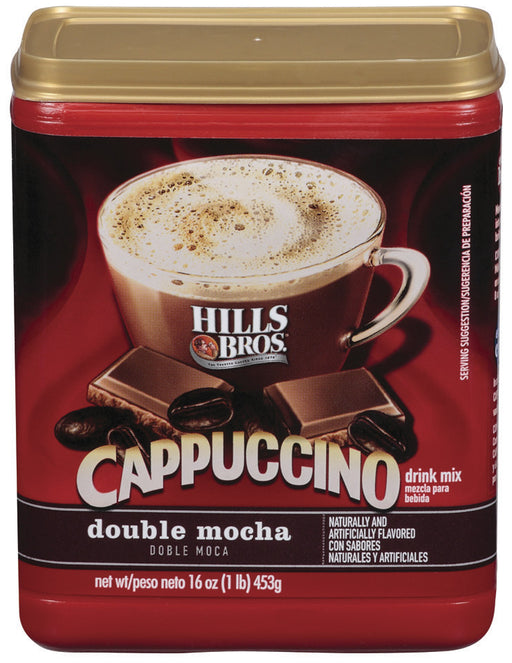 Hills Bros Cappuccino Drink Mix, Double Mocha, 16 oz