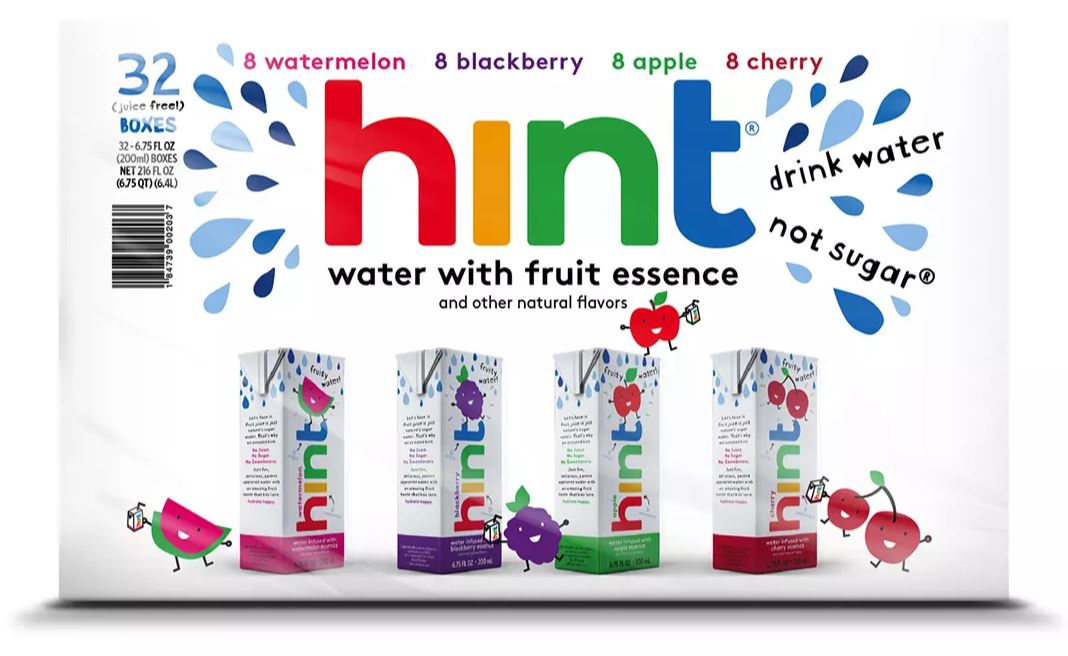 Hint Fruit Flavored Water For Kids, Variety Pack, 32 x 6.75 oz