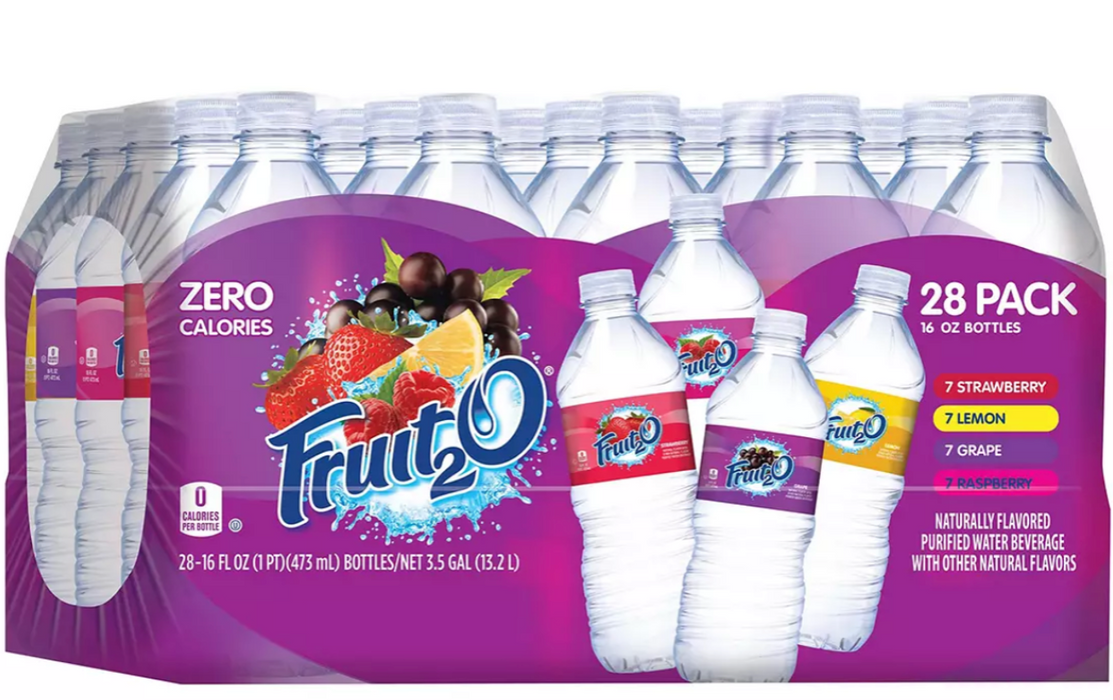 Fruit2Go Flavored Water, Variety Pack, 28-Pack , 28 x 16 oz
