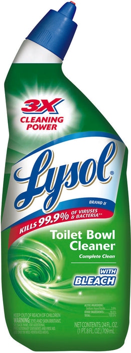 Lysol Complet Clean Toilet Bowl Cleaner With Bleach, 24 oz