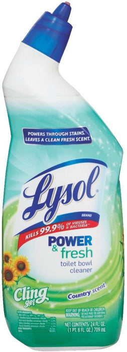 Lysol Power & Fresh Toilet Bowl Cleaner, Country Scent, 24 oz