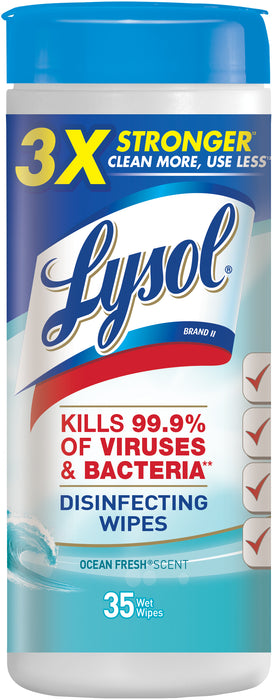 Lysol Disinfecting Wipes, Ocean Fresh Scent, 35 ct