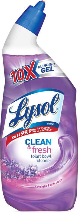 Lysol Clean & Fresh Toilet Bowl Cleaner, Lavender Fields Scent, 24 oz