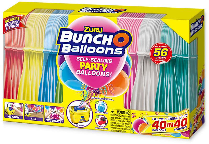 Zuru Bunch O Balloons Self-Sealing Party Balloons, 56 ct