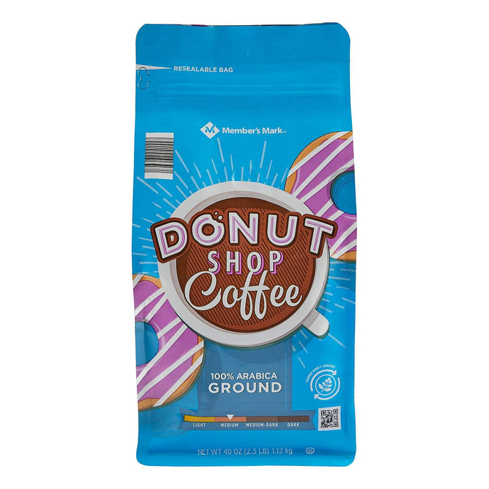 Member's Mark Donut Shop Ground Coffee, 40 oz