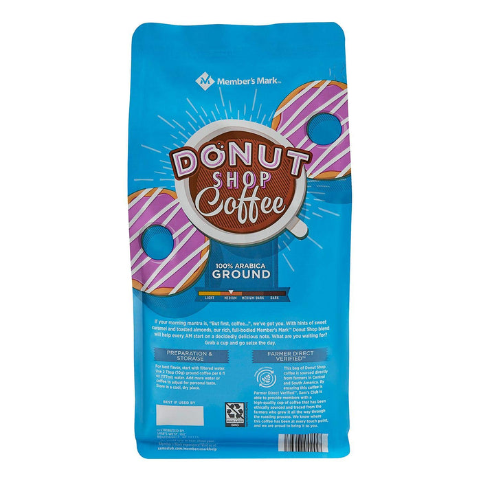 Member's Mark Donut Shop Ground Coffee, 40 oz