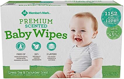 Member's Mark Premium Scented Baby Wipes, 1152 ct