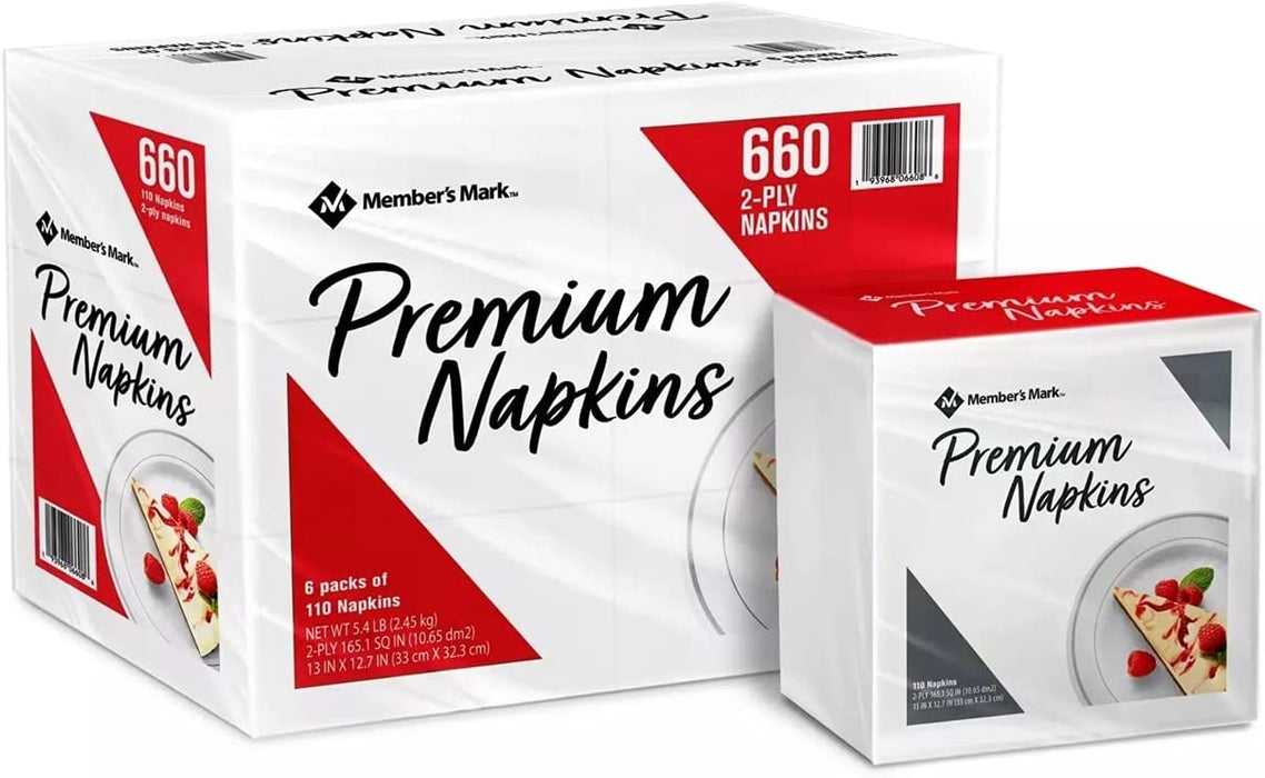 Member's Mark Premium 2-Ply Napkins, 660 ct