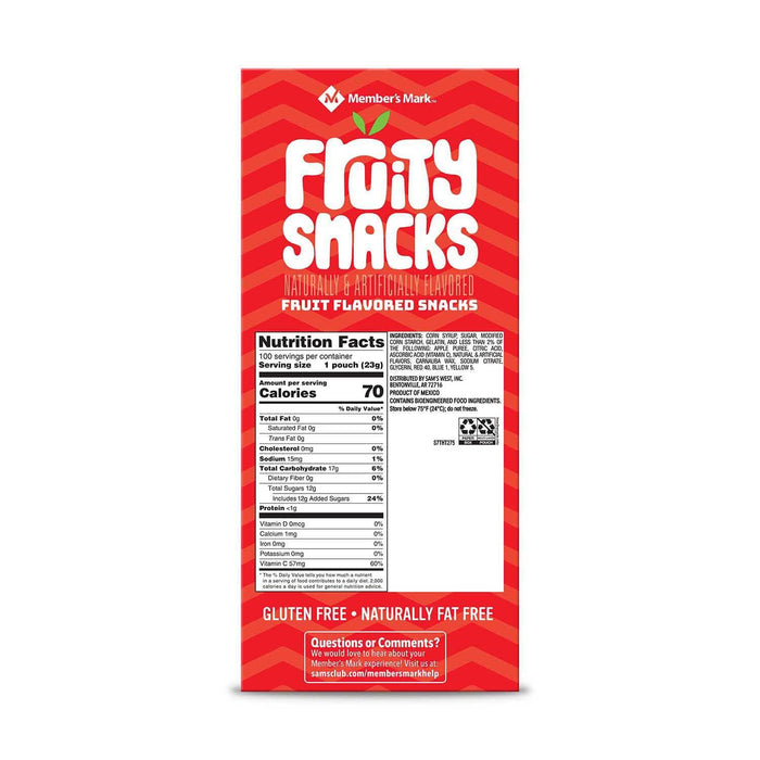 Member's Mark Fruity Snacks , 100 ct