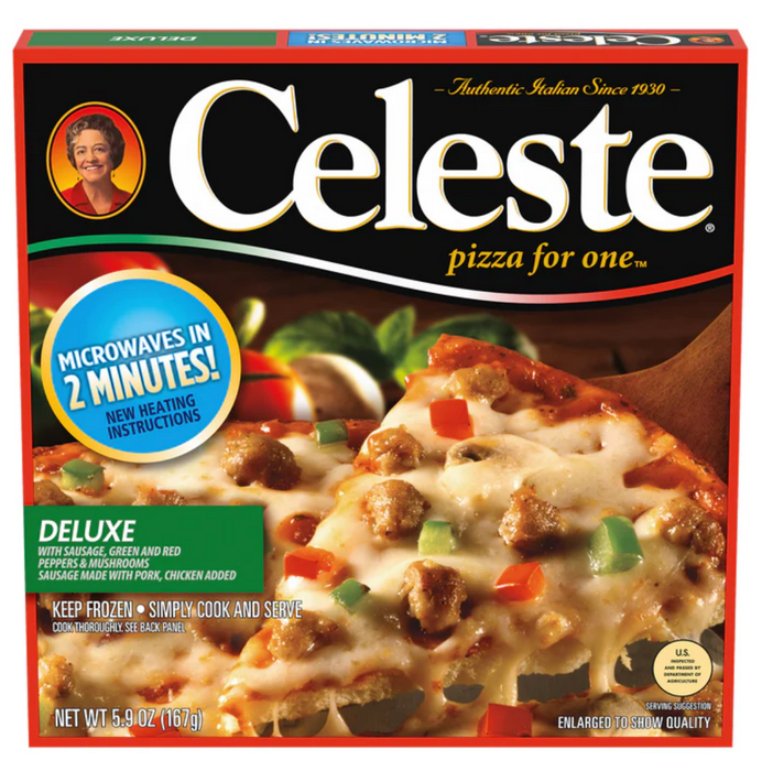 Celeste Deluxe Frozen Pizza , 5.9 oz