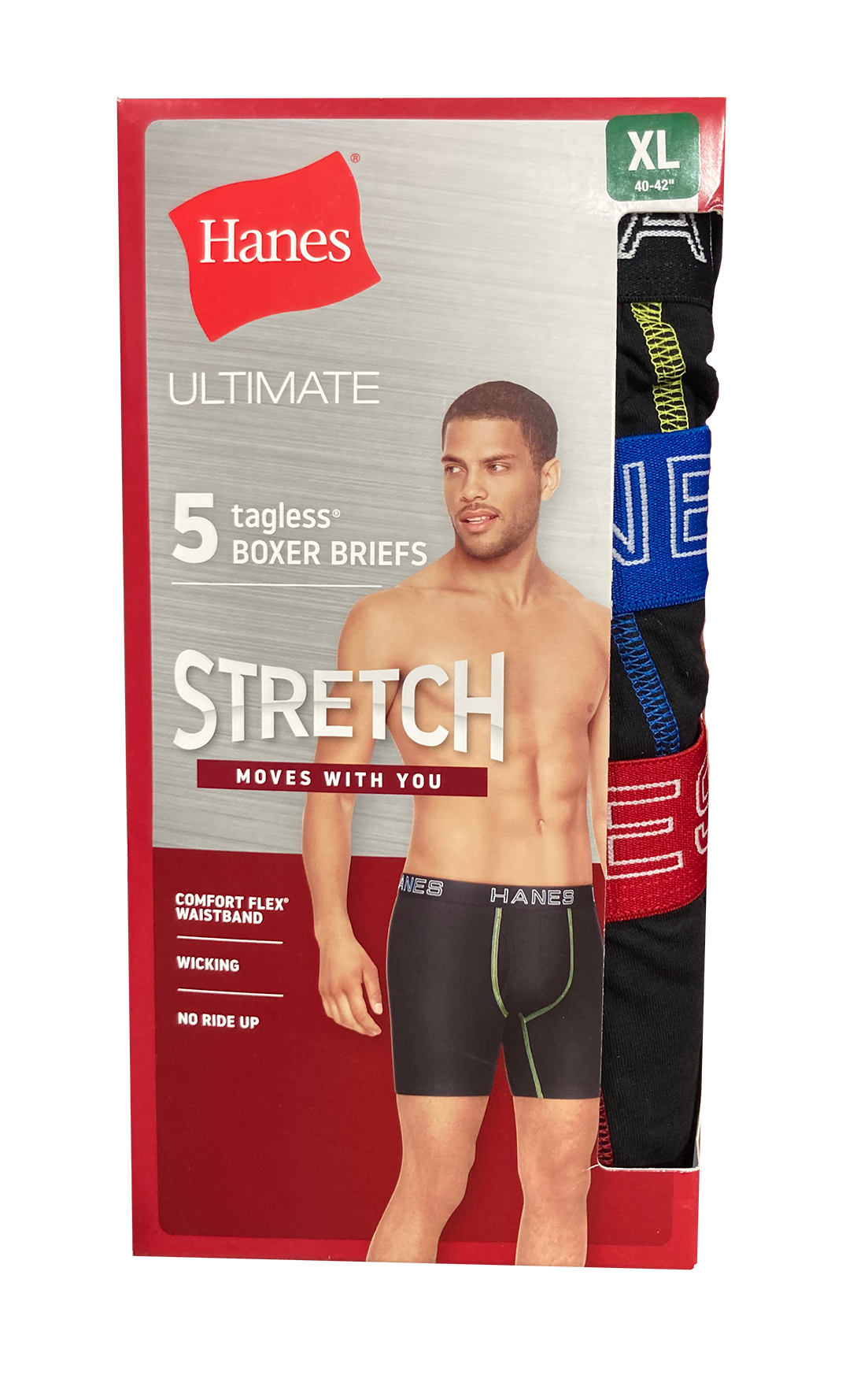 Hanes Boxer Brief, Size XL, 5 Pack —
