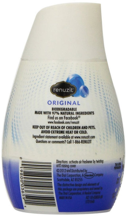Renuzit Super Odor Killer Gel Air Freshener, Original, 7 oz