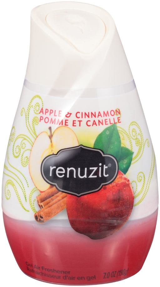 Renuzit Gel Air Freshener, Apple & Cinnnamon, 7 oz