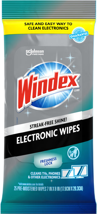 Windex Electronic Wipes, 25 ct