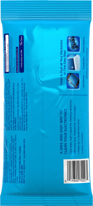 Windex Electronic Wipes, 25 ct