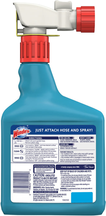 Windex Outdoor Concentrated Cleaner, 2 x 946 ml