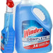 Windex Complete Glass & Multi-Surface Cleaner, Trigger Spray & Refill, 32 + 128 oz