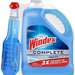 Windex Complete Glass & Multi-Surface Cleaner, Trigger Spray & Refill, 32 + 128 oz