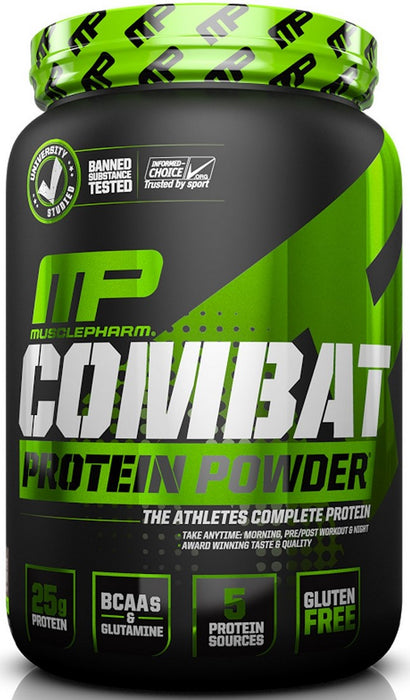 MP MusclePharm Combat Protein Powder, Vanilla, 2 lbs