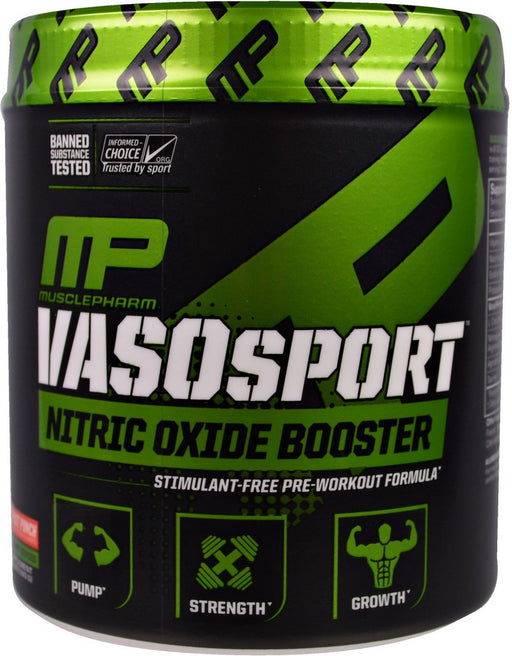MP MusclePharm VasoSport Nitric Oxide Booster, Fruit Punch, 180 gr
