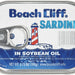 Beach Cliff Sardines in Soybean Oil, 106 gr (3.75 oz)