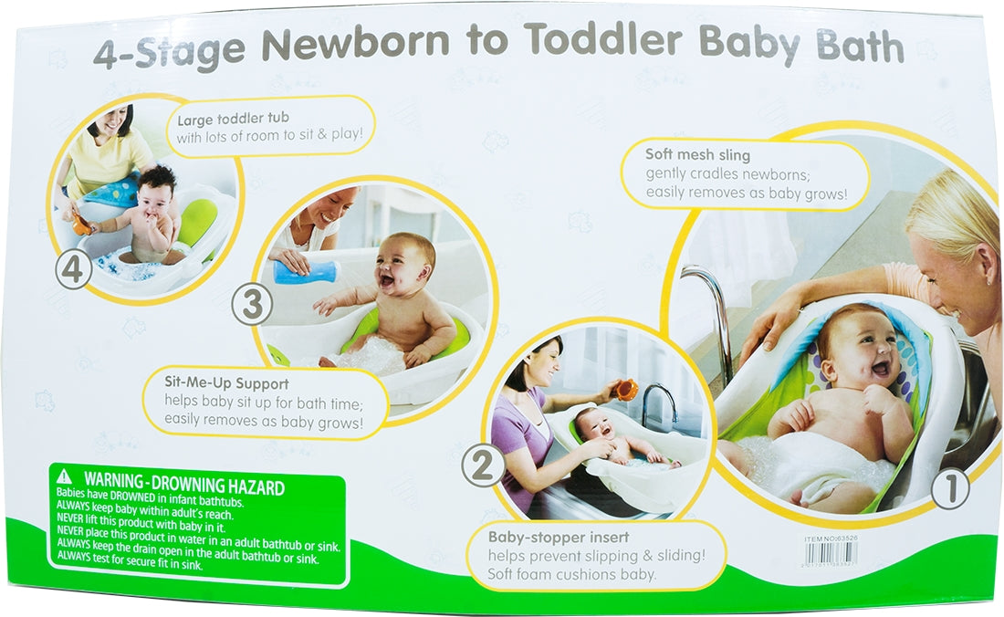 Goisco 4 Stage Toddler Baby Bath, 