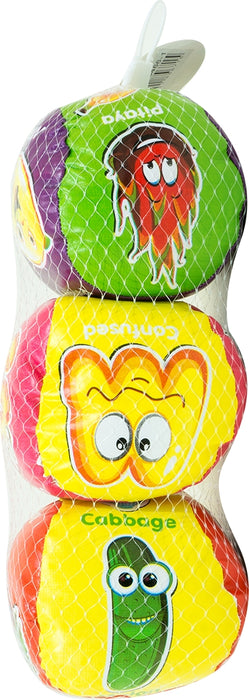 Sport Toys Fruit Themed Soft Balls, 3 pc