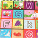 Eva Educational Puzzle Mats with Letters and Pictures, 4 pcs