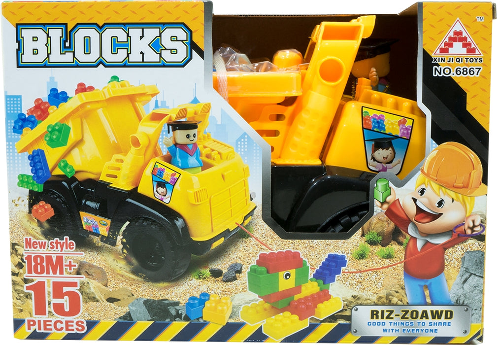 Goisco Building Blocks Filled Truck, 15 pc