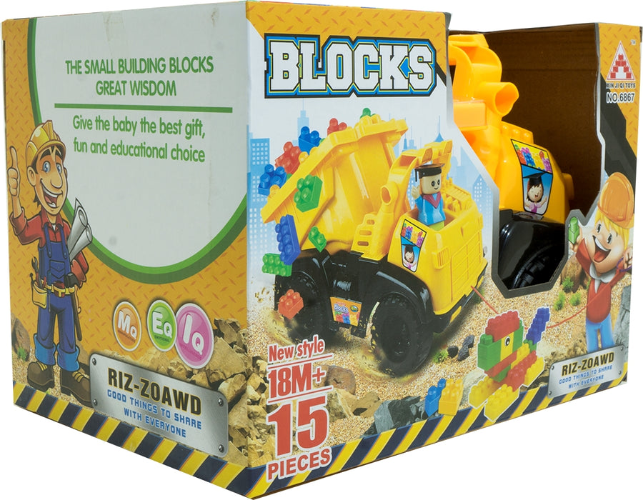 Goisco Building Blocks Filled Truck, 15 pc