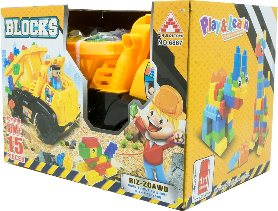 Goisco Building Blocks Filled Truck, 15 pc