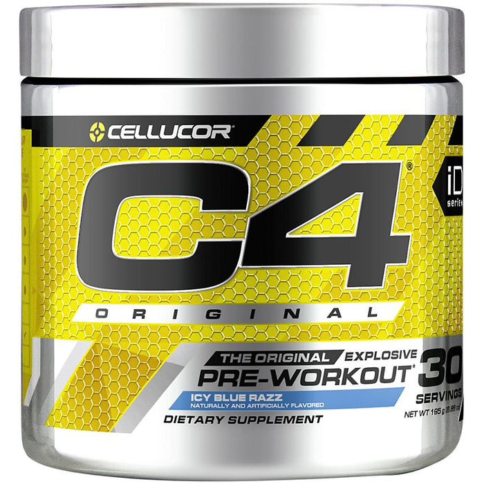 Cellucor C4 Original Explosive Pre-Workout, Icy Blue Razz Flavor, 195 gr