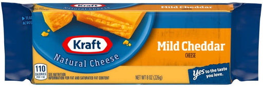 Kraft Cheese Chunk, Mild Cheddar, 8 oz